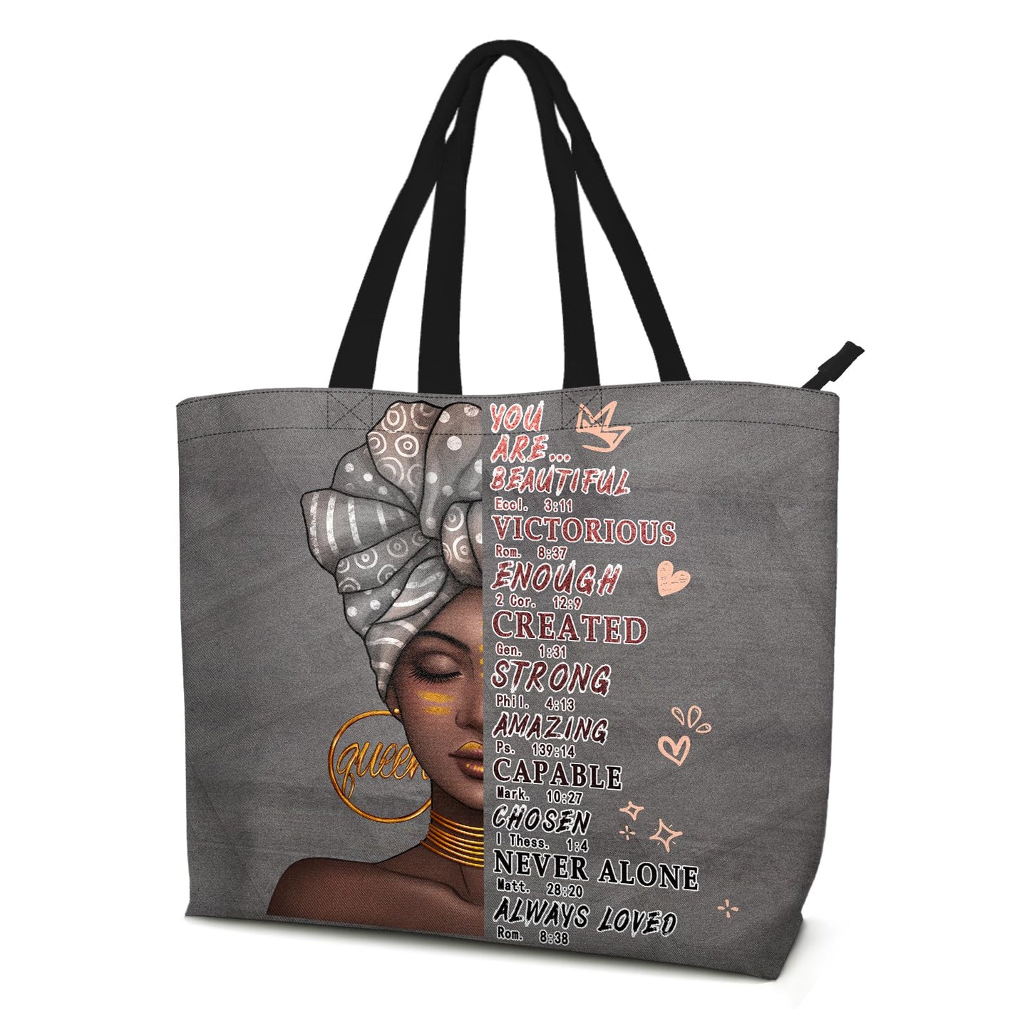 OECTVD African American Women Tote Bags Black Women Shoulder Handbags Black Art Satchel Bags Hobo Messenger Crossbody Purses For Work Beach Gym Travel