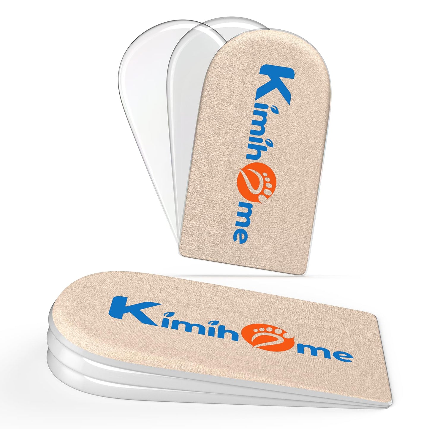 Heel Lift Inserts for Women Shoes - Kimihome Adjustable Gel Shoe Heels Insert Wedge for Women Uneven Legs Leg Length Discrepancies (3 LayersSize S)