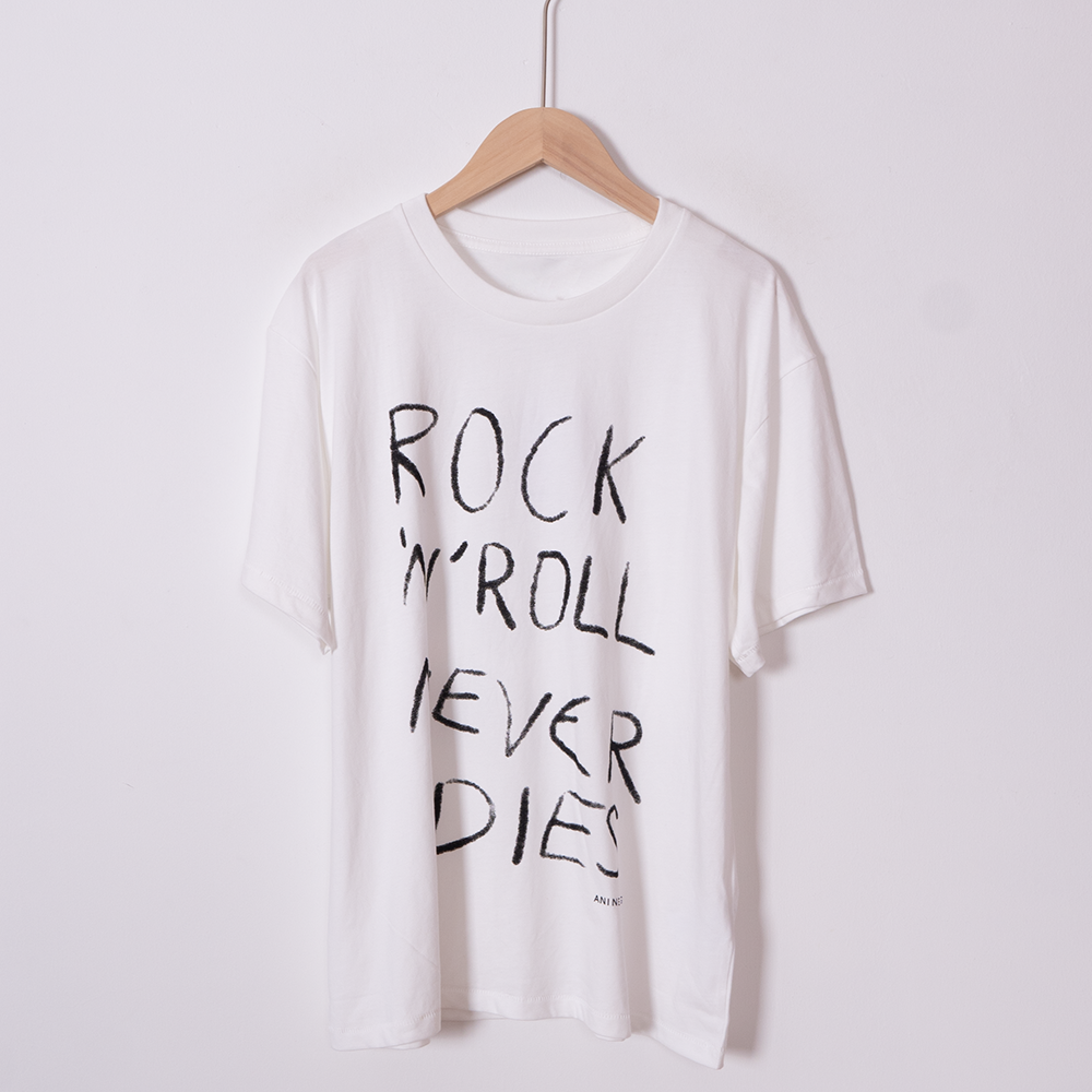 Vintage O-neck Graphic Print T-Shirt for Women