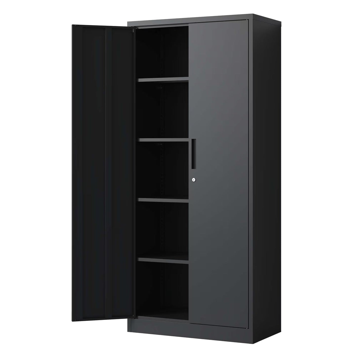 Metal Garage Lockers, Black Tool Steel Lockers