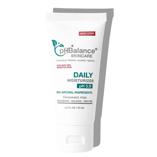 pH Balance Skincare Daily Moisturizer Rejuvenating Cream Moisturizer - Woman Face & Body Lotion For Dry Skin Itchy Compromised & Sensitive - All Natural No Fragrance Cruelty Oil & Paraben Free 2oz