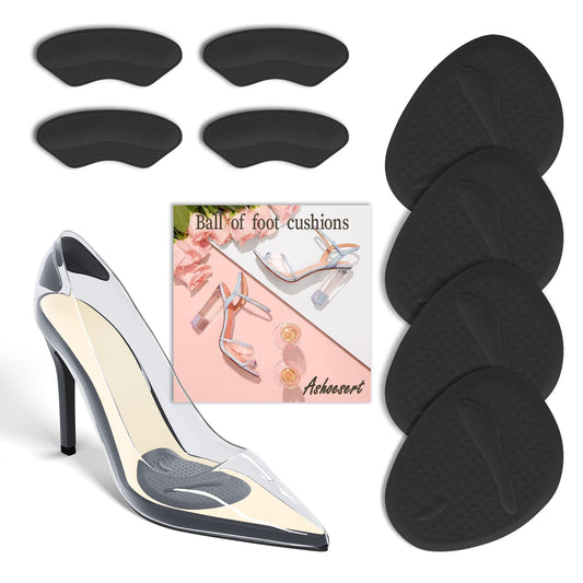 Metatasral PadsBall of Foot Cushions Shoe Heel Inserts for Women Shoes Relieve Foot PianHeel Grips Liners Shoe Pads for Loose Shoe Blisters