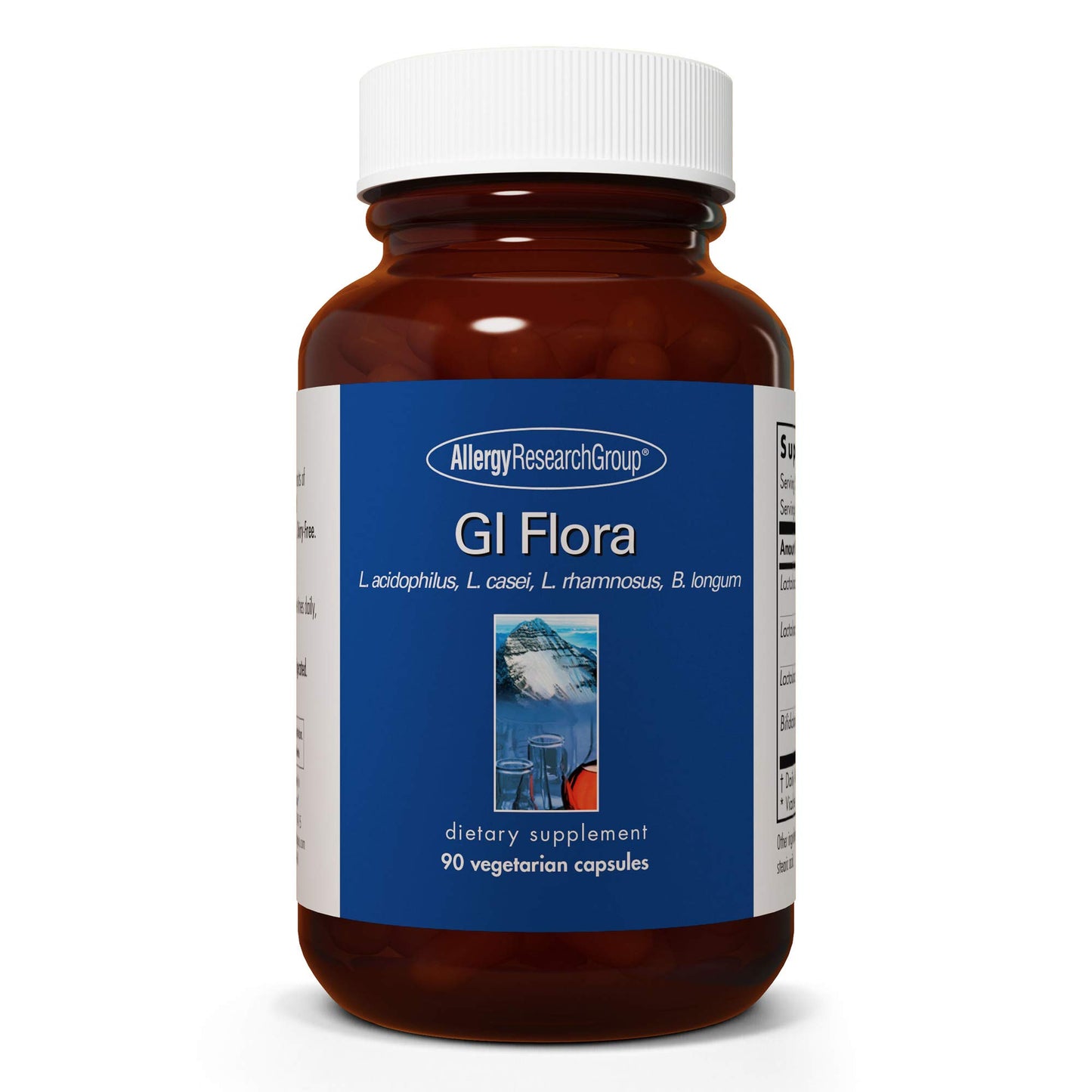 Allergy Research Group GI Flora Supplement - Probiotic for Digestive Health Gut Health for Men & Women Lactobacillus and Bifidobacterium - 90 Count