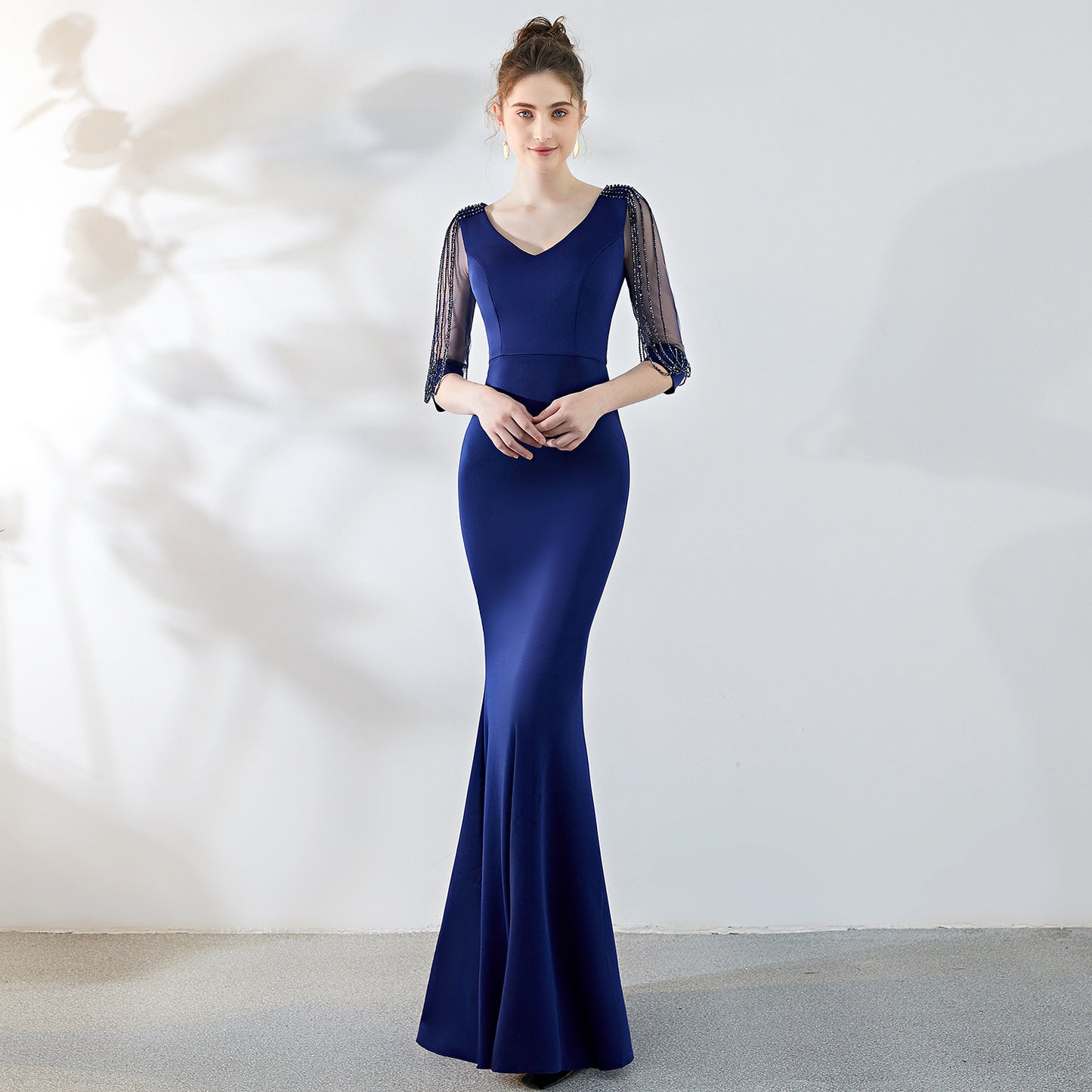 Bridal Cocktail Dress - Sexy Red Mermaid Evening Gown