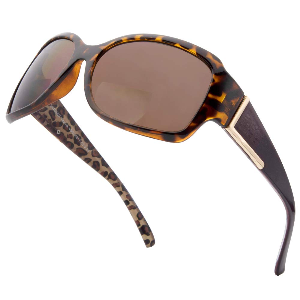 VITENZI Bifocal Sunglasses for Women Jackie O Reading Tinted Readers Vittoria in Tortoise 1.50
