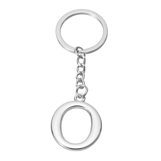 PATIKIL Initial Letter Keychain Letter O Key Chain DIY Pendant Key Ring Bag Backpack Decor for Men Women Party Gifts Favors Silver