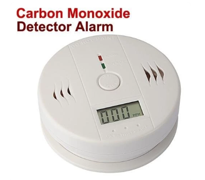 2x Carbon Gas Detector Warning Alarm Sensor LED Digital Battery Powered New 2024