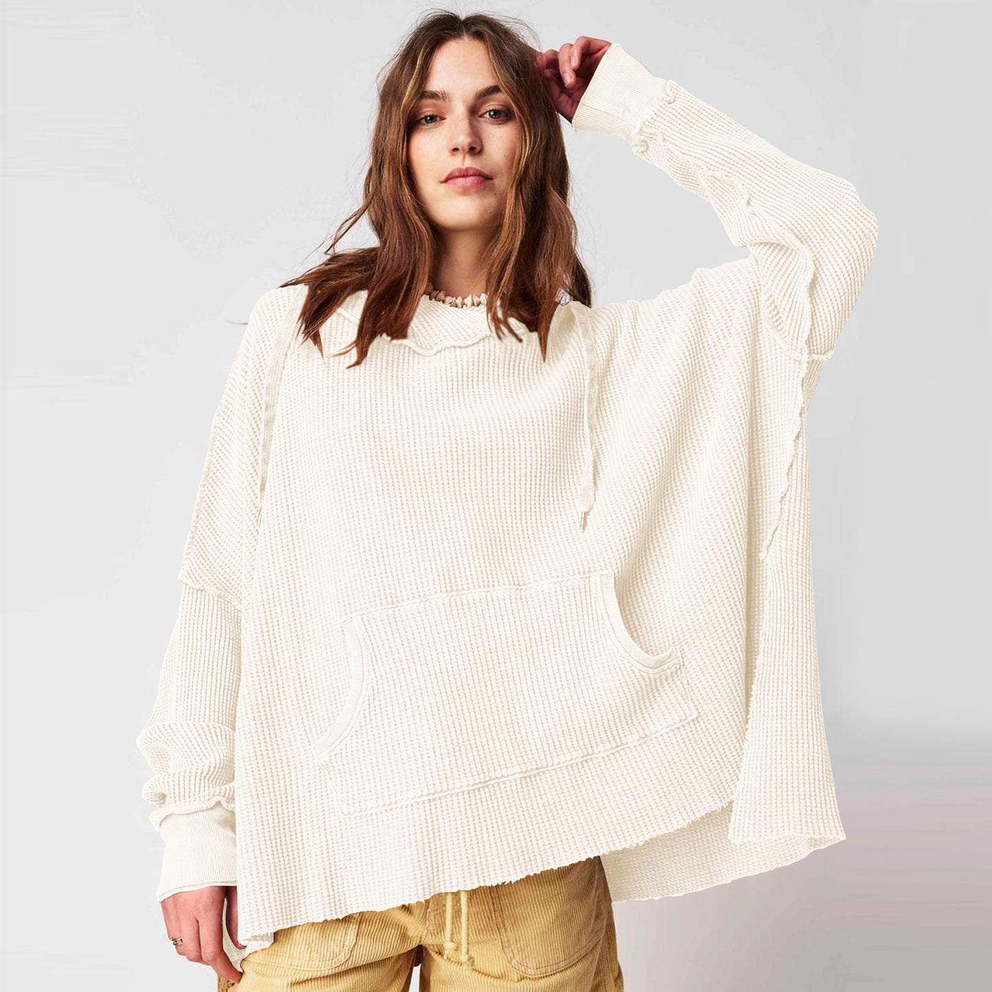 Hooded Loose Sweater for Women - Fashion Brand