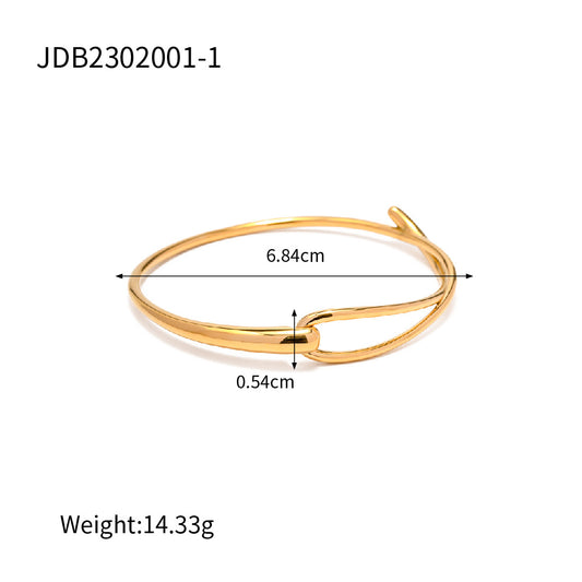 Simple Stainless Steel Bracelet for Women - Fashion INS