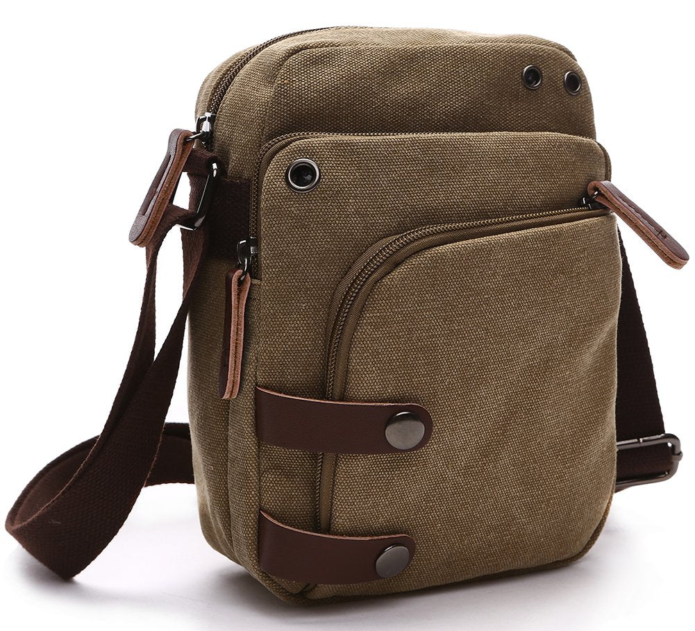 Collsants Mini Crossbody Bags for Women and Men Small Purses and Handbags Travel Purse Canvas Shoulder Purse Bag