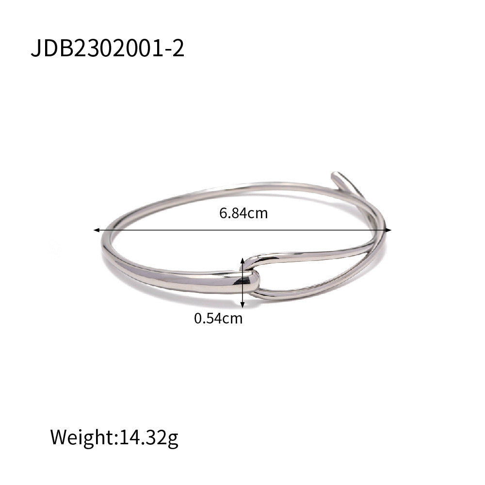 Simple Stainless Steel Bracelet for Women - Fashion INS