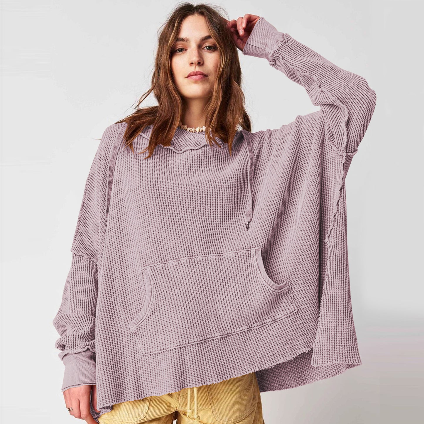 Hooded Loose Sweater for Women - Fashion Brand