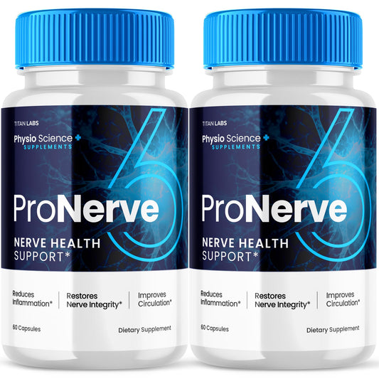 (2 Pack) Pro Nerve 6 Capsules Advanced Nerve Health Support Pro Nerve 6 Dietary Supplement Capsules ProNerve Advanced Formula Nerve Support Supplement Men Women Optimal Health Support (120 Capsules)