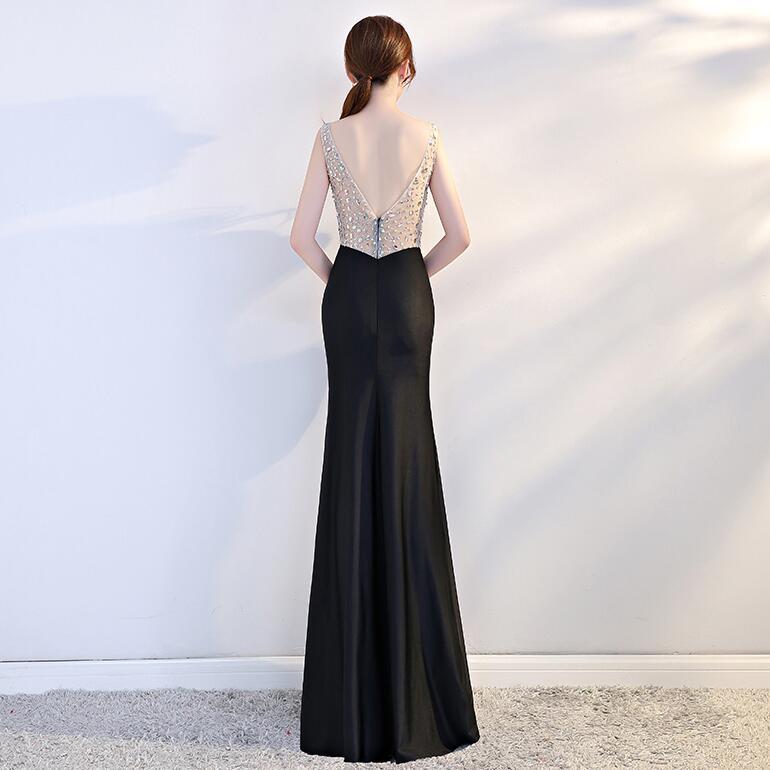 2019 Women's Evening Dress - Sexy Sheer Long Gown
