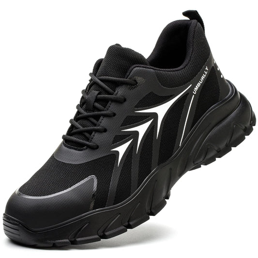 LIWEGHT Steel Toe Shoes for Women Men Lightweight Safety Shoes Women Comfortable Composite Steel Toe Sneakers Indestructible Shoes(Black 47)