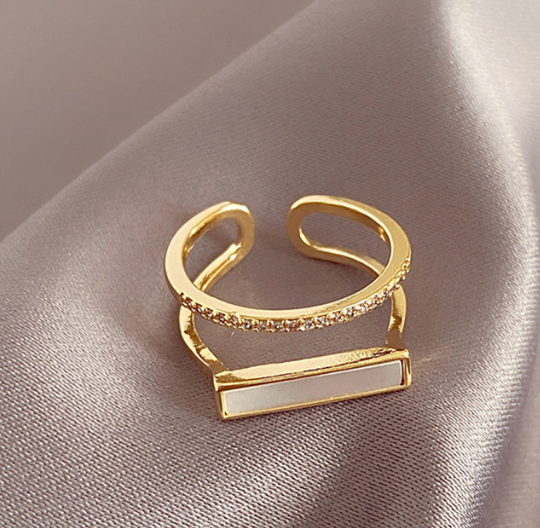 Geometric Open Ring for Women - Fashion Design