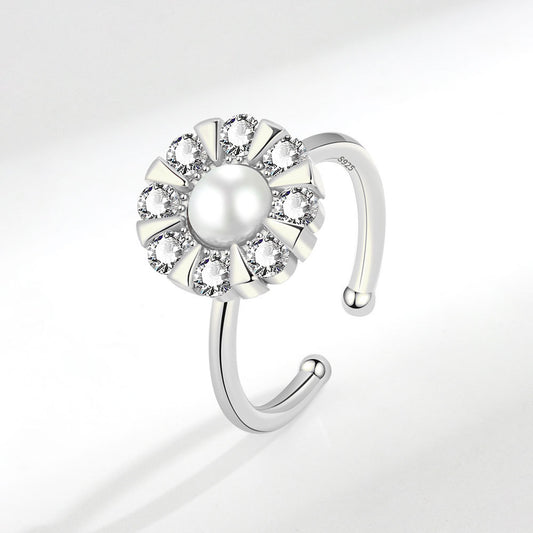 Rotating Zircon Ring for Men and Women Fashion